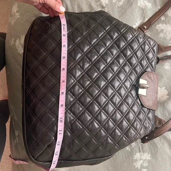 Marc Jacobs brown Leather quilted satchel with long strap - Picture 7 of 8